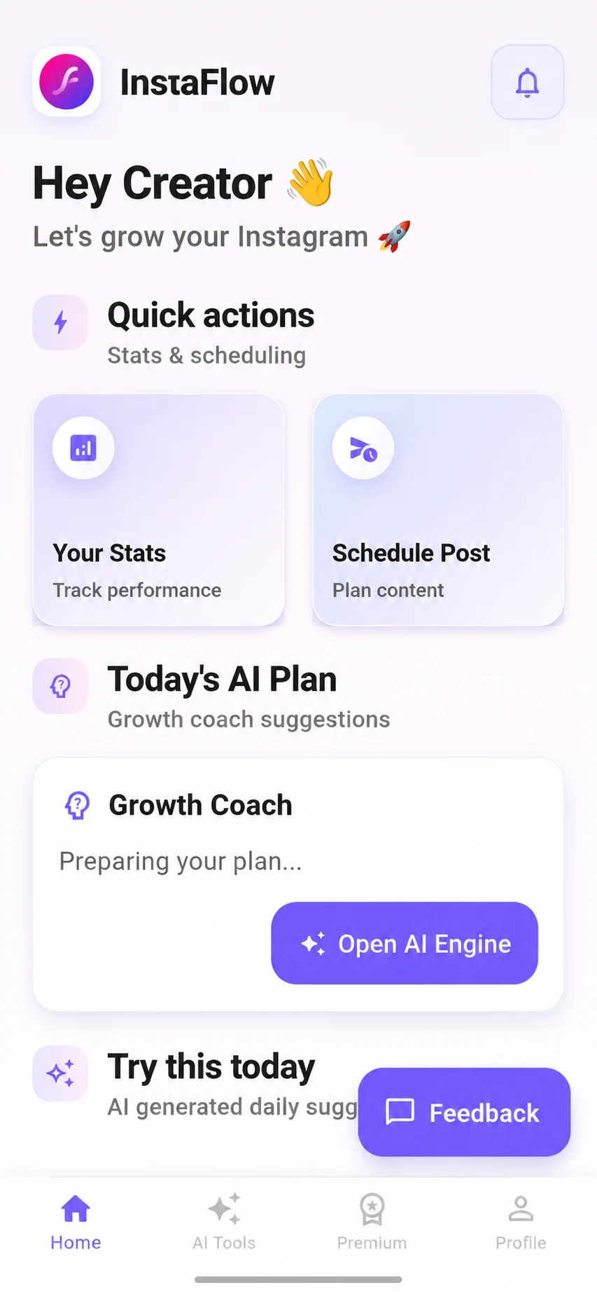 InstaFlow: Instagram AI Tools screenshot